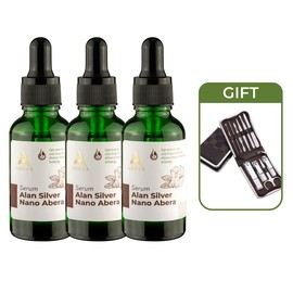ABERA Alan Silver Nano Serum - Treat psoriasis, ringworm, restore damaged skin - 30ml - Specification: 3 Boxes