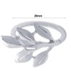 6PCS Napkin Rings Metal Napkin Holders for Wedding Party Dinner