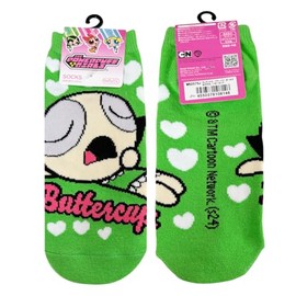 Small Planet Women's Powerpuff Girls Night/Butter Cup Character Socks, 9.1 - 9.8 inches (23 - 25 cm)