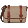 Bosca RFID Canvas/Washed Messenger Bag Khaki/Brown One Size
