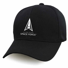 VetFriends.com United States Space Force Hat Embroidered Logo Black USSF Military Cap