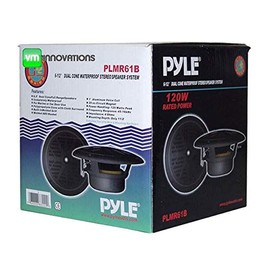 4 New PYLE PLMR61B 6.5" 240W Marine/Boat Dual Cone Waterproof Speakers Two Pair