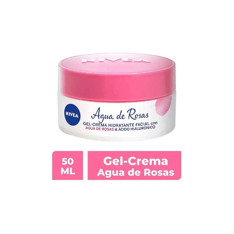 Nivea Gel Crema Facial Agua Rosas Ácido Hialurónico Todo Tipo
