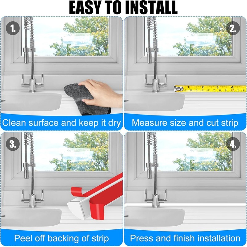 MYFAMIREA Flexible Quarter Round Molding 393 Inch Peel and Stick