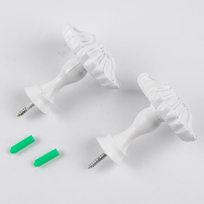 EMERZE Classic Pattern Curtain Tiebacks,Curtain Holdbacks,Curtain Tiebacks，Set of 2 (Resin