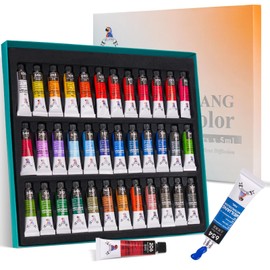 Meiliang Watercolor Paint Set, 36 Vibrant And Bright Colors Watercolor, Excellent Pigment And Spread Watercolor Paint, Portable 5ml Watercolor Paint Tubes, Suitable For Beginners And Artists