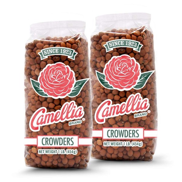 Camellia Brand Secos Crowder Guisantes, 1 libra (paquete de 2)
