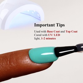 Ozzeal Gel Polish, 0.5 Fl Oz Bright Blue Turquoise Green Spring Summer Soak Off LED UV Nail Polish Art Starter Manicure Salon DIY