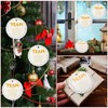 Patelai 15 Pcs Team Christmas Ornaments Ceramic Coworker Christmas Ornament