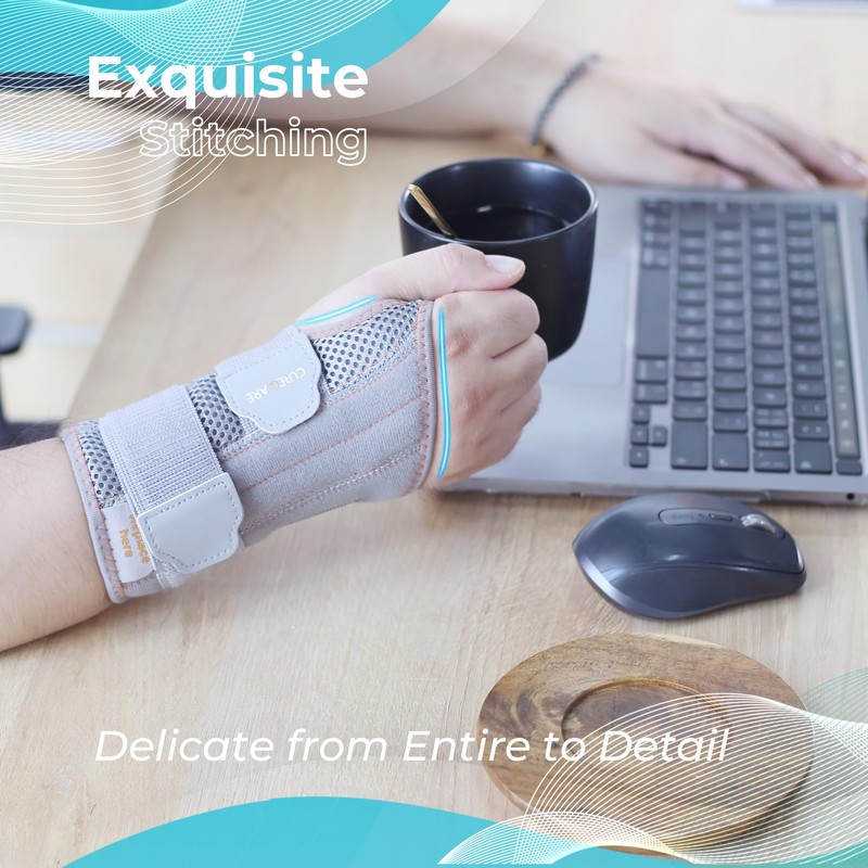 CURECARE 2 in 1 Wrist Brace for Carpal Tunnel, Wrist