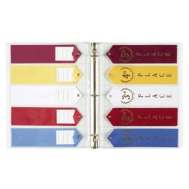 Swimming Ribbon Organizer Holder BINDER Display Storage Swimming Gift Award Ribbon with 15 Strong Clear Robust Pages Sheets and more - Mercurydean USA