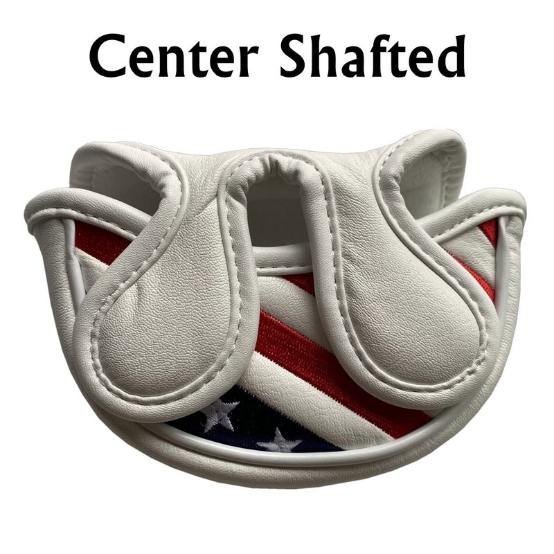 Stars & Stripes Patriotic Golf Half Mallet Putter Headcover, Center
