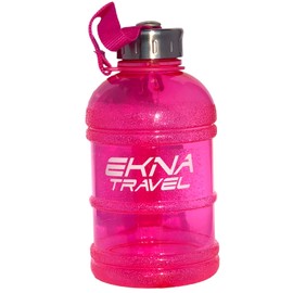 EKNA Bottle | 1 Litre | Water Bottle | Water Gallon | Ideal for Daily Water Needs | For Everyday Use | Fitness or Travel | BPA Free | with Level Indicator (Pink 1000 ml)