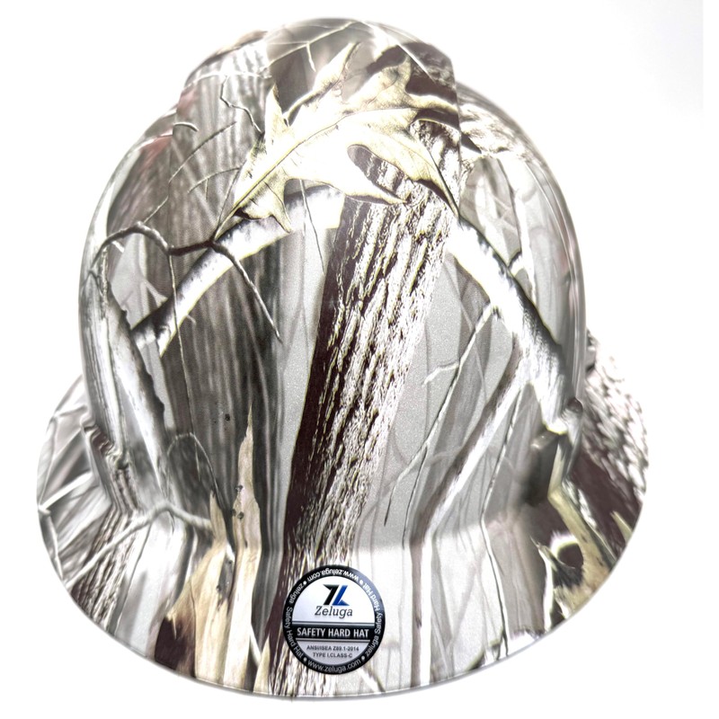 Zeluga 15-451 HDPE Full Brim Hard Hat, Construction Safety Helmet