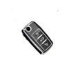 Genérico Funda para Llave de VW 3 Botones (Negro)