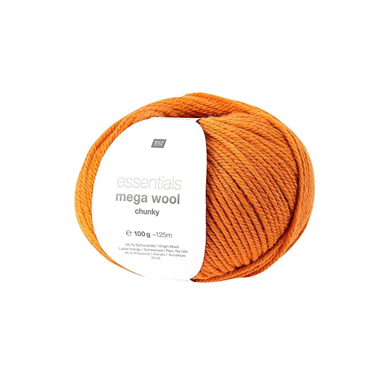 Rico Design Essentials Mega Wool Chunky 100g Orange