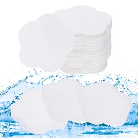 sourcing map 60 Count Compressed Facial Sponges Flower Face Cleansing Sponges Pads for Daily Skincare Routines At home, Kitchen, Travel, White