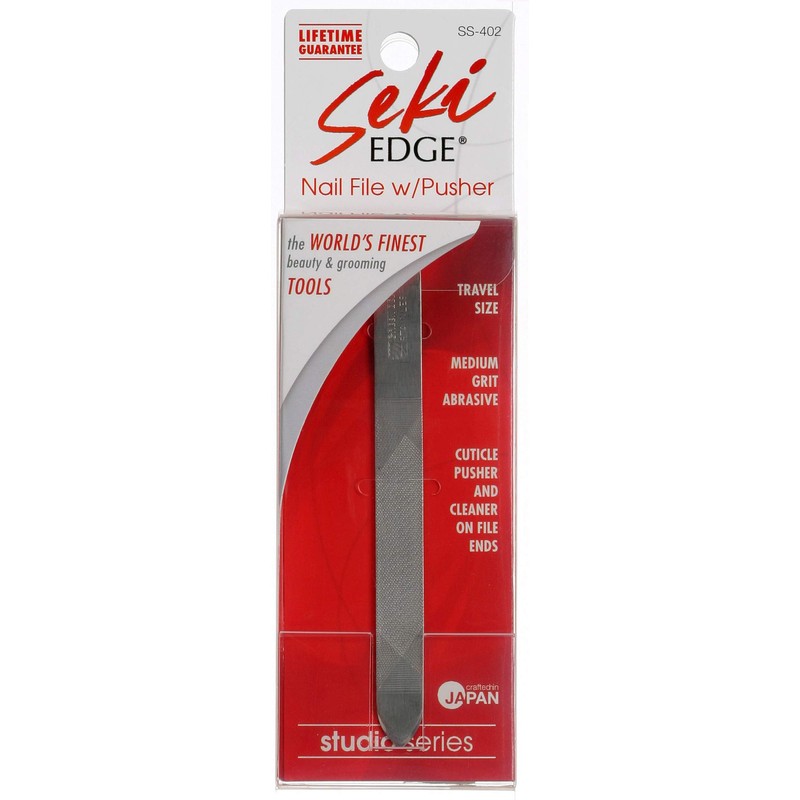 SEKI EDGE SS-402- Nail File with Pusher