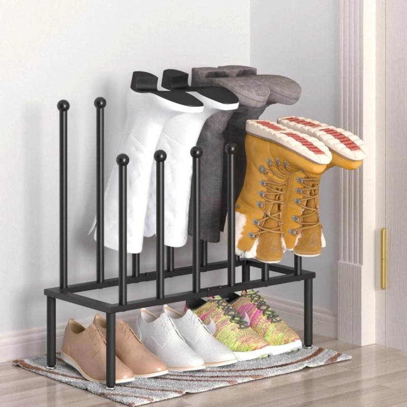 SINKHANUN Boot Rack Shoe Organizer - Double Layered Boot Organizer