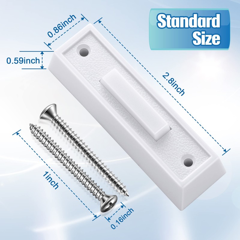 Saillong LED Lighted Doorbell Button Wired, Door Bell Ringer Push