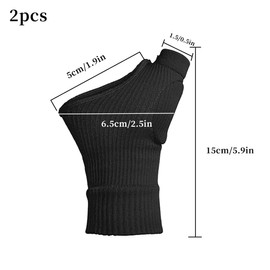 PSOWQ 1 Pair Arthritis Compression Gloves, Compression Gloves for Thumb Wrist with Gel Pads, Therapy Carpal Tunnel to Relieve Pain, Thumb and Joints - S