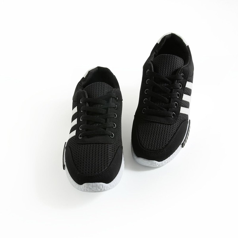 VSUDO 35" Flat Black Shoe Laces for Sneakers, Shoelaces for