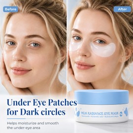 50 PCS Milk Eye Patches, Collagen Eye Mask, for Puffy Eyes, Reduce Wrinkles