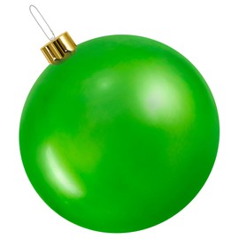 Inflatable Christmas Ornaments,18" 25" Christmas Oversized Ornament,Christmas Ball Decorations Indoor Outdoor, Use as Festive Yard Decoration (Green, 25")