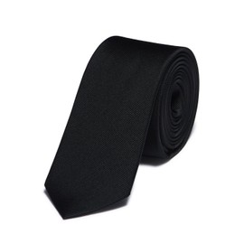 Musinsa Standard Silk Narrow Solid Tie [Black]