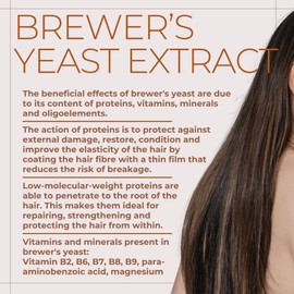 BINGOSPA Anti-Dandruff Brewer's Yeast Extract 30% for Hair Growth Oily Hair Against Hair Loss - 100 ml