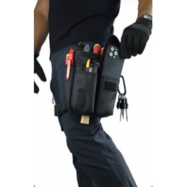 Holster Bag - Robust Tool Bag Belt | Belt Bag for Electricians, Craftsmen, Construction Workers, Carpenters & DIY | Practical Tool Organiser 28 x 28 cm