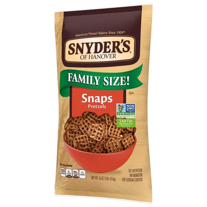 Snyder's Pretzel Snaps 16oz (Pack of 2)