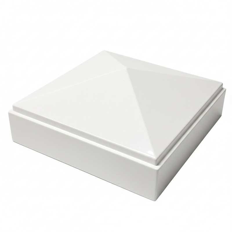 Decorex Hardware 2.5" x 2.5" Aluminum Pyramid Post Cap for
