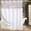 Conbo Mio Extra Wide No Hook Shower Curtain with Snap