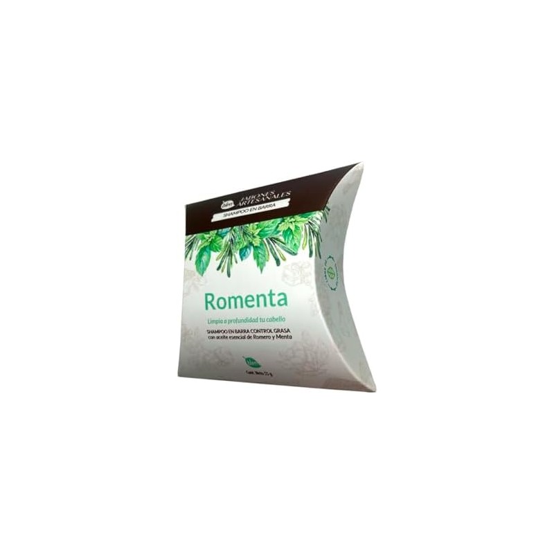 Romenta Champú en Barra Control Grasa con Aceite Esencial de