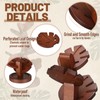 Zhehao 7 Pcs Bamboo Wooden Tree Trivets with Storage Stand,
