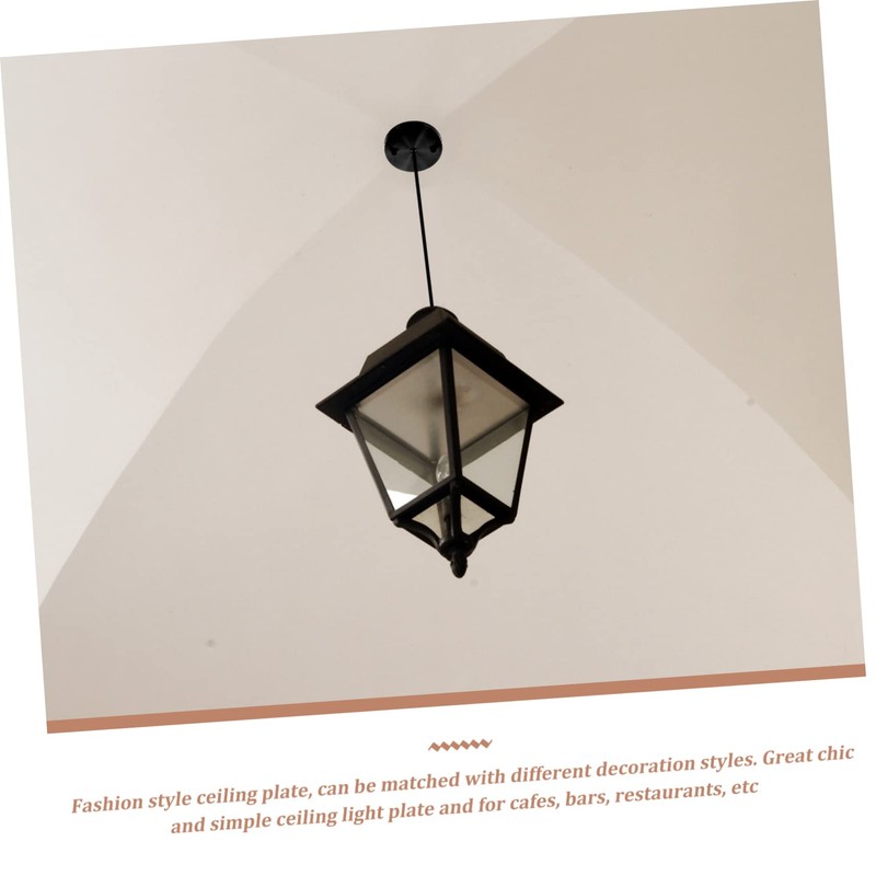 Yardenfun Sturdy Ceiling Light Canopy Plate Practical Pendant Light Base
