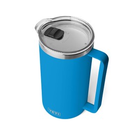 YETI Rambler 64 oz Pitcher, Vacuum Insulated, Stainless Steel with MagSlider Lid, Big Wave Blue