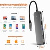 USB C Hub, USB C Adapter 6-in-1 with Gigabit RJ45