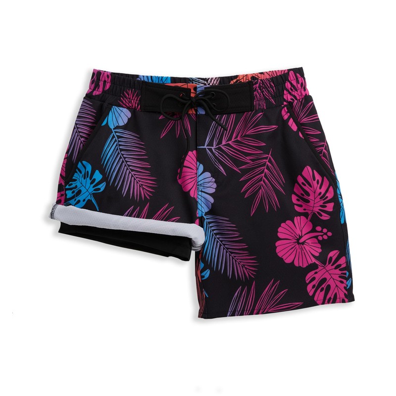 TomboyX Swim 7" Board Shorts, Quick Dry Bathing Suit Bottom