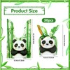 50 Pcs Panda Candy Bags,Bunny Ears Cartoon Panda and Bamboo