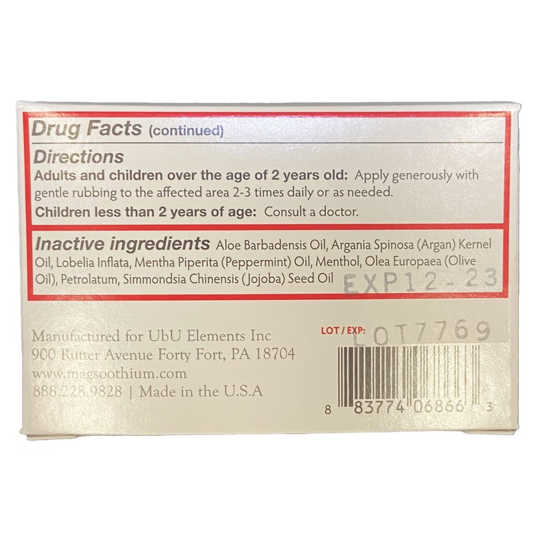 Magsoothium Original Recovery Balm- Magnesium Sulfate/Arnica Recovery Balm