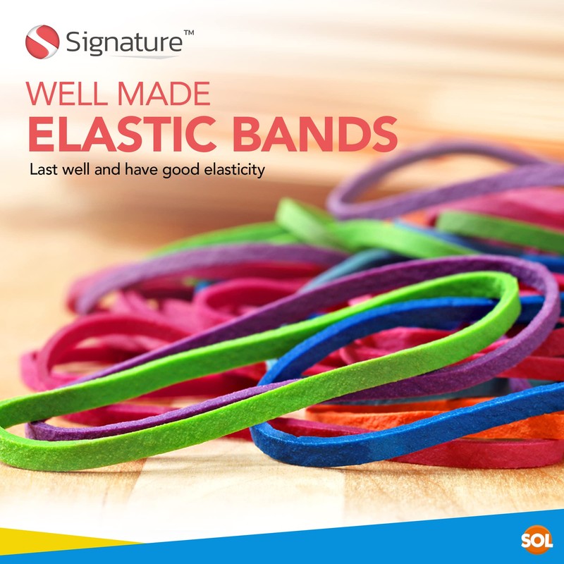 SOL 3pk Large Elastic Bands Balls, Made from 500+ Rubber