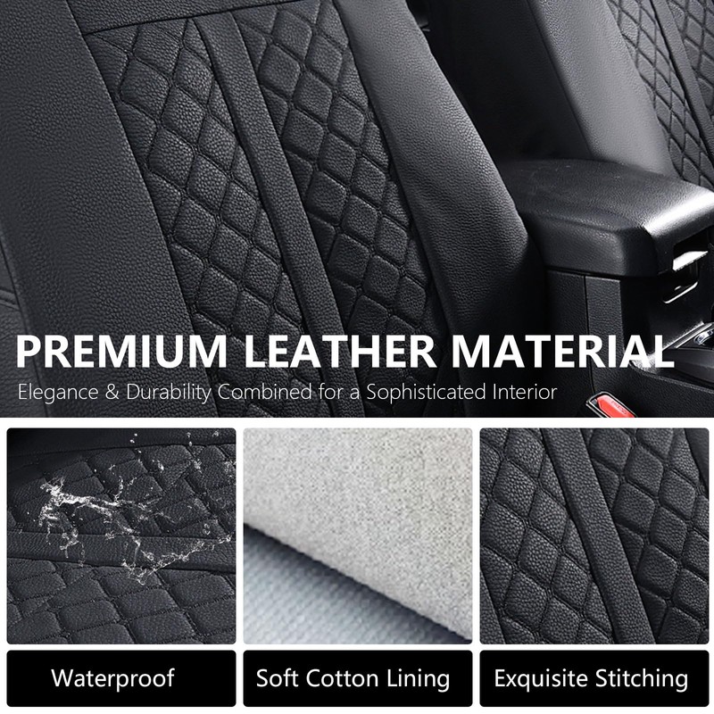 Truckiipa 2 Front Tacoma Seat Covers Leather Car Seat Covers