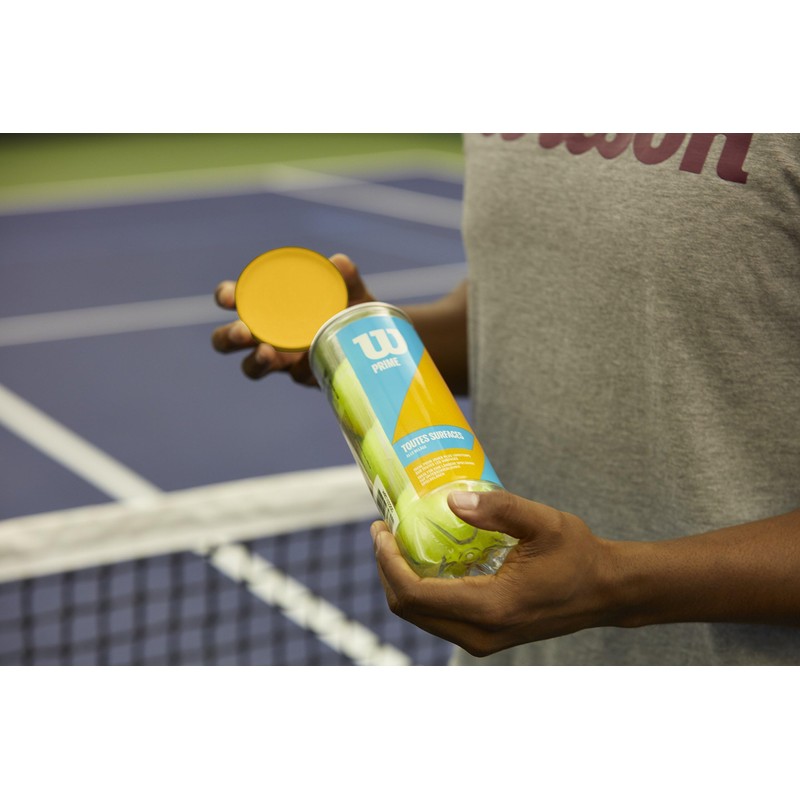 Wilson Profile All Court Tennis Balls - Yellow, 3 Ball