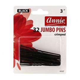 Annie Jumbo Hair Pins 3" 32Ct Black
