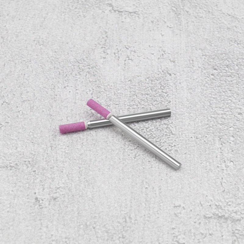 ECSiNG 20PCS Rotary Grinding Stones Drill Bit Red Corundum Grinding