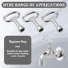 DGUSO Square Key 3 Pieces Square Key 8 mm Square