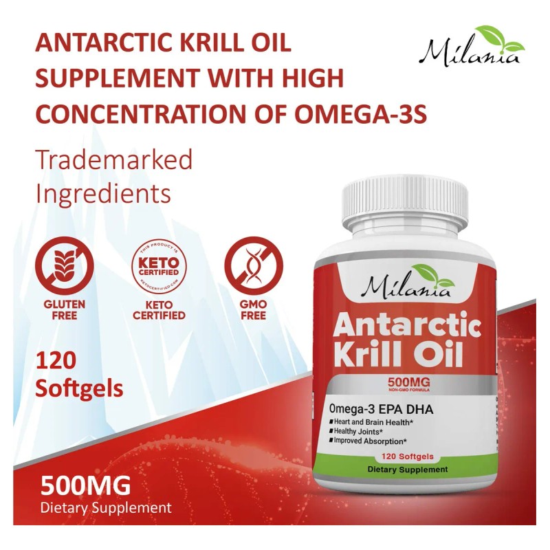 Milania Aceite De Krill Antrtico 120 Softgels