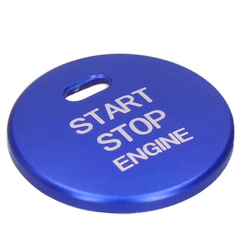 Fydun Engine Start Ring Stickers, 2 Pcs Aluminum Alloy Engine